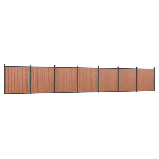 vidaXL Πάνελ Περίφραξης Καφέ 1218 x 186 εκ. από WPC