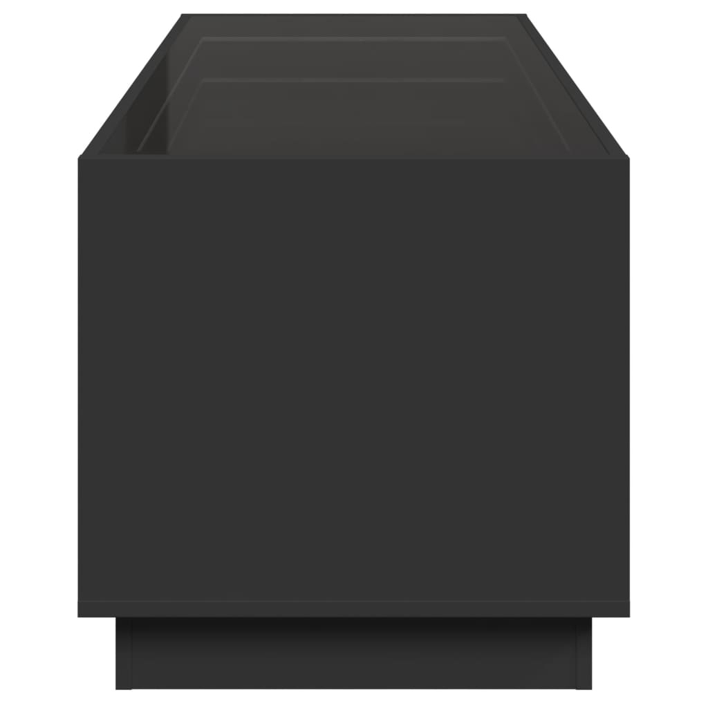 vidaXL Τραπεζάκι Σαλονιού Infinity LED Μαύρο 90x50x50 εκ.