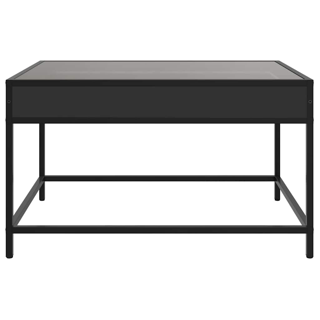 vidaXL Τραπεζάκι Σαλονιού Infinity LED Μαύρο 70x50x41 εκ.