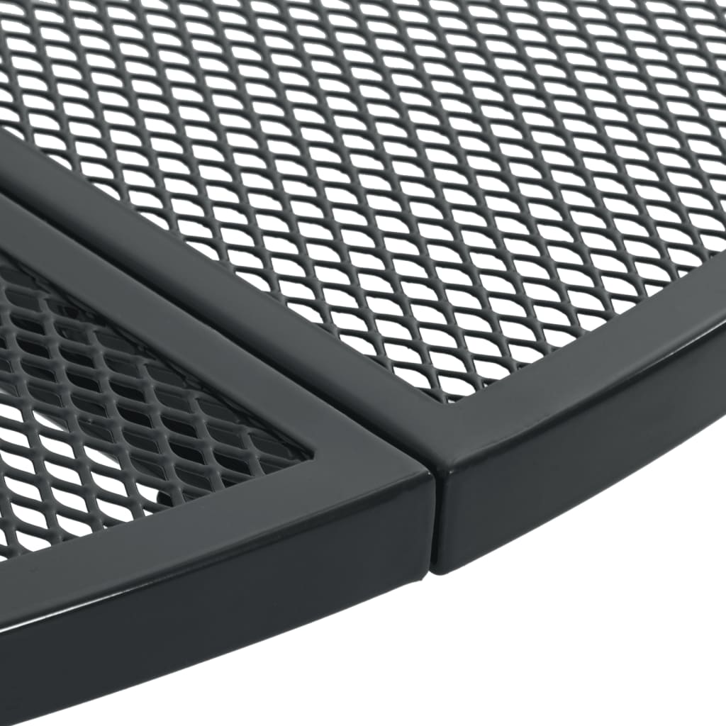 vidaXL Καρέκλες Κήπου Στοιβ. Σετ 5 Τεμ. Ανθρακί Ατσάλι με Ηλ. Πούδρα