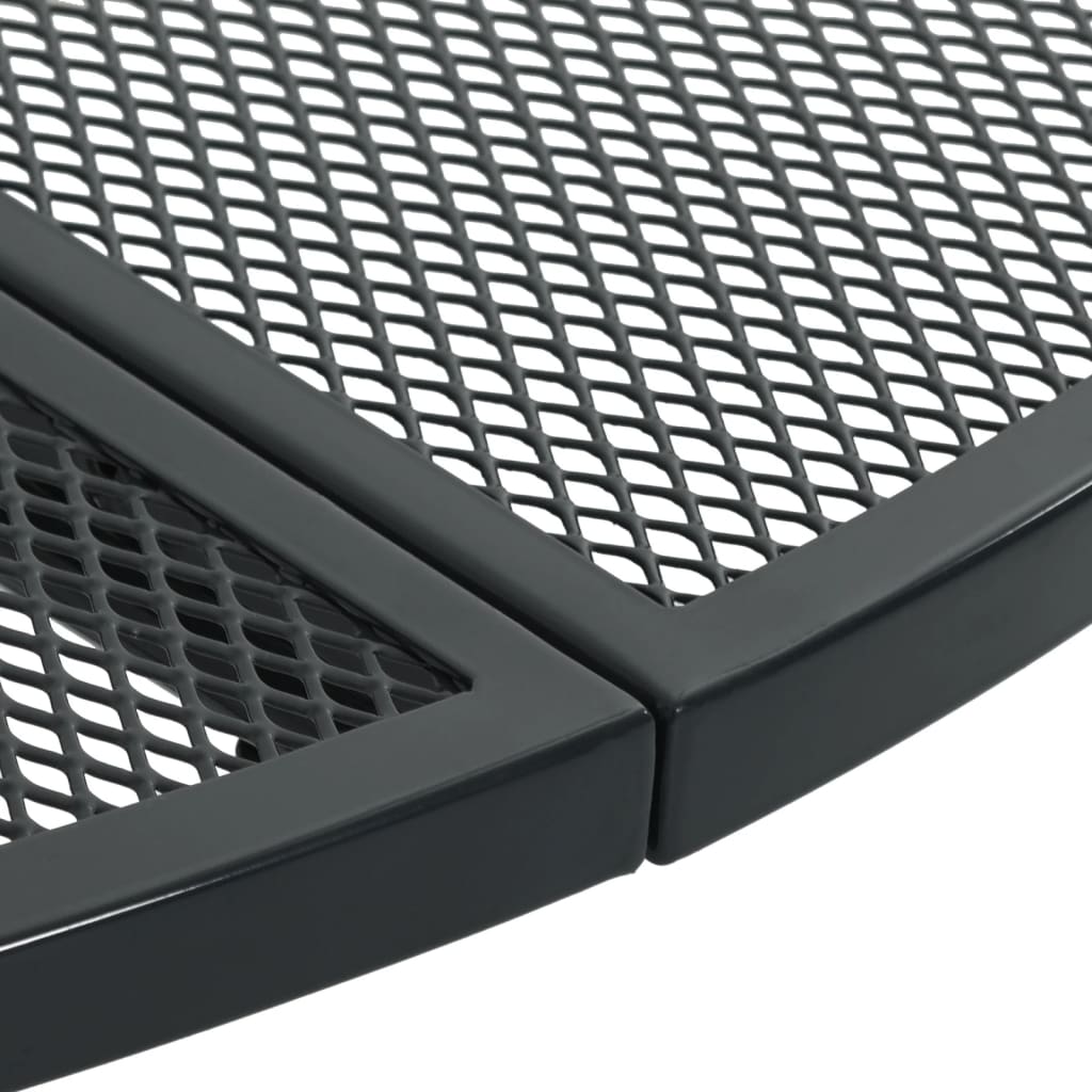 vidaXL Καρέκλες Κήπου Ανακλ. Σετ 3 Τεμ. Ανθρακί Ατσάλι με Ηλ. Πούδρα