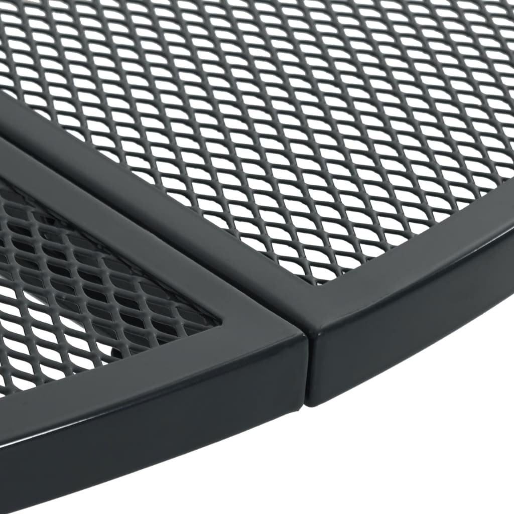 vidaXL Καρέκλες Κήπου Στοιβ. Σετ 5 Τεμ. Ανθρακί Ατσάλι με Ηλ. Πούδρα