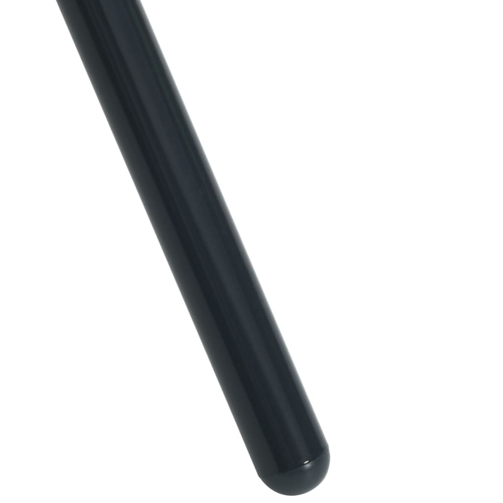 vidaXL Καρέκλες Κήπου Στοιβ. Σετ 5 Τεμ. Ανθρακί Ατσάλι με Ηλ. Πούδρα