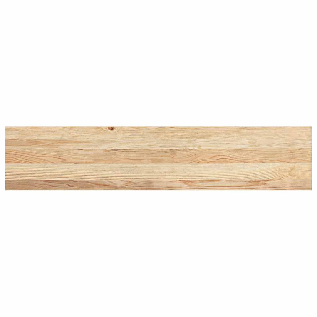 vidaXL Πατάκια Σκάλας 2 τεμ. 120x25x2 εκ. Ακατέργαστο Μασίφ Ξύλο Δρυός