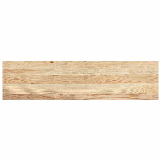 vidaXL Πατάκια Σκάλας 2 τεμ. 100x30x2 εκ. Ακατέργαστο Μασίφ Ξύλο Δρυός