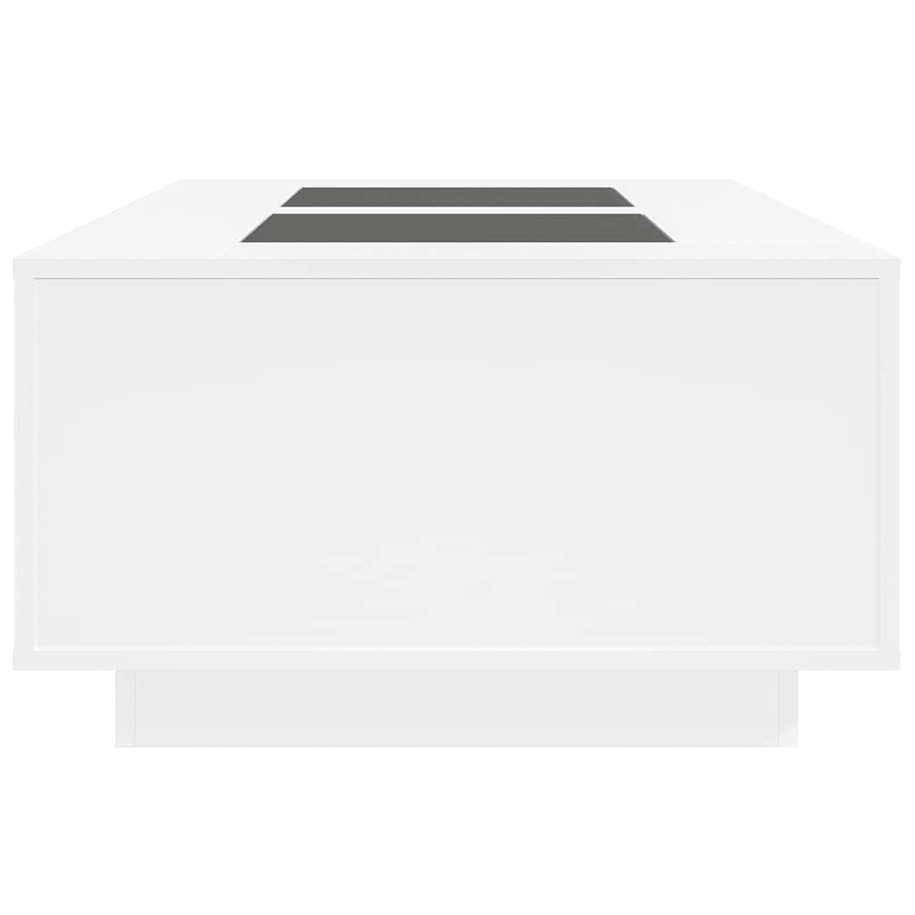 vidaXL Τραπεζάκι Σαλονιού Infinity LED Λευκό 116x69x40 εκ.