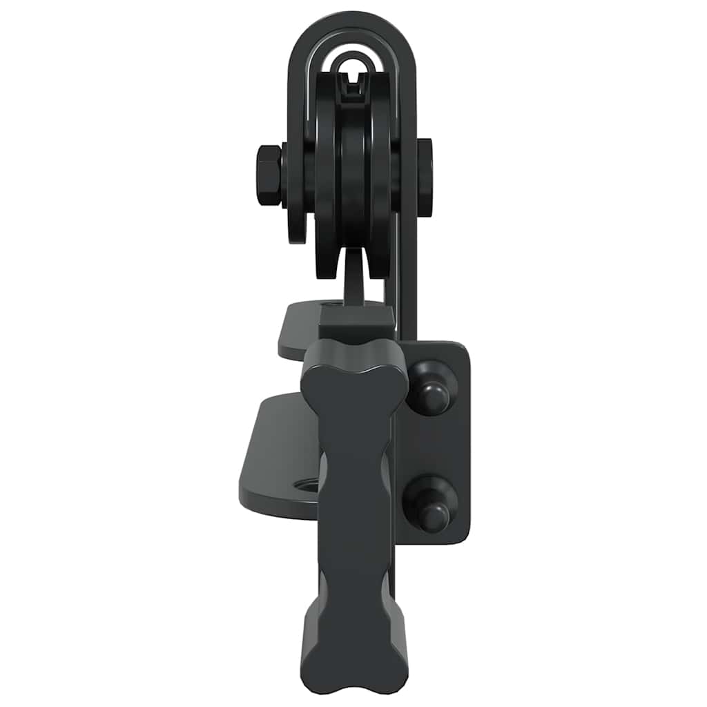 vidaXL Κιτ συρόμενης πόρτας γραφείου 183 cm από ανθρακούχο χάλυβα