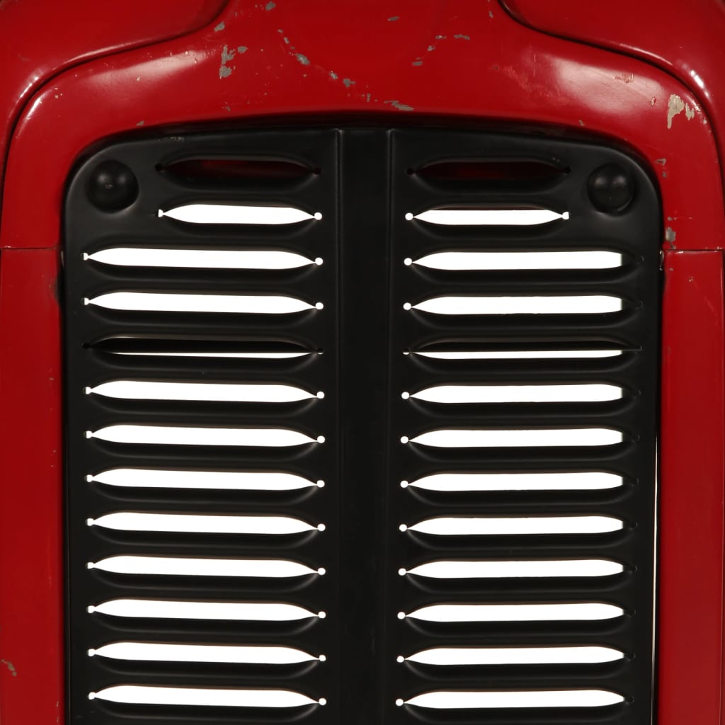 vidaXL Τραπέζι Μπαρ Τρακτέρ Κόκκινο/Καφέ 55x120x107 εκ. Μασίφ Μάνγκο