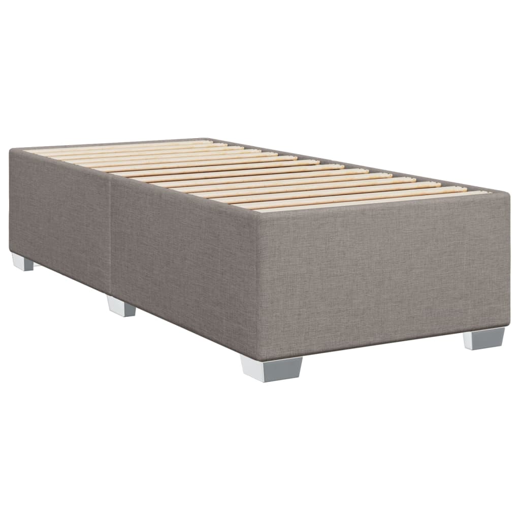 vidaXL Σκελετός Κρεβατιού Χωρίς Στρώμα Taupe 80x200 εκ. Υφασμάτινο