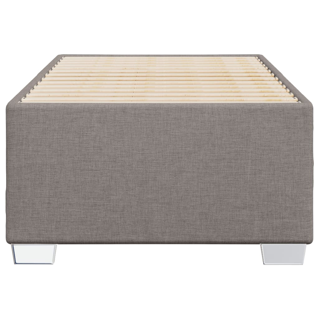 vidaXL Σκελετός Κρεβατιού Χωρίς Στρώμα Taupe 80x200 εκ. Υφασμάτινο