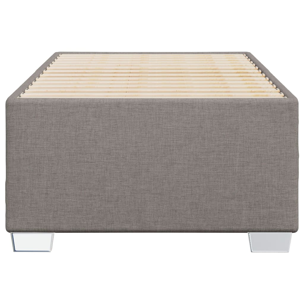 vidaXL Σκελετός Κρεβατιού Χωρίς Στρώμα Taupe 90x200 εκ. Υφασμάτινο