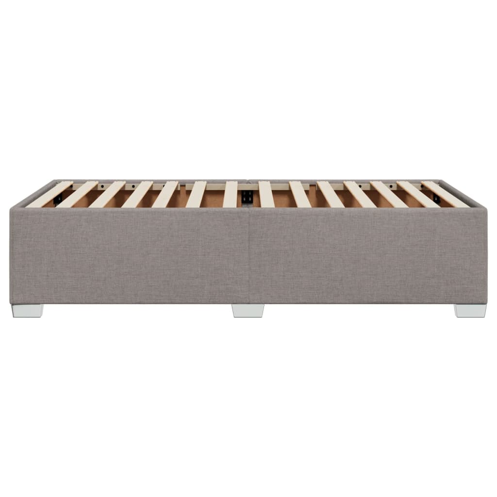 vidaXL Σκελετός Κρεβατιού Χωρίς Στρώμα Taupe 90x200 εκ. Υφασμάτινο