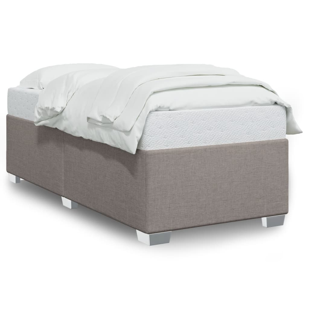 vidaXL Σκελετός Κρεβατιού Χωρίς Στρώμα Taupe 100 x 200 εκ. Υφασμάτινο
