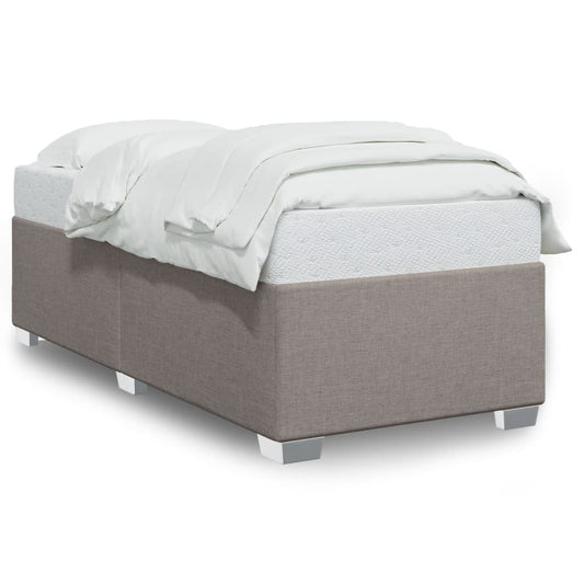 vidaXL Σκελετός Κρεβατιού Χωρίς Στρώμα Taupe 100 x 200 εκ. Υφασμάτινο