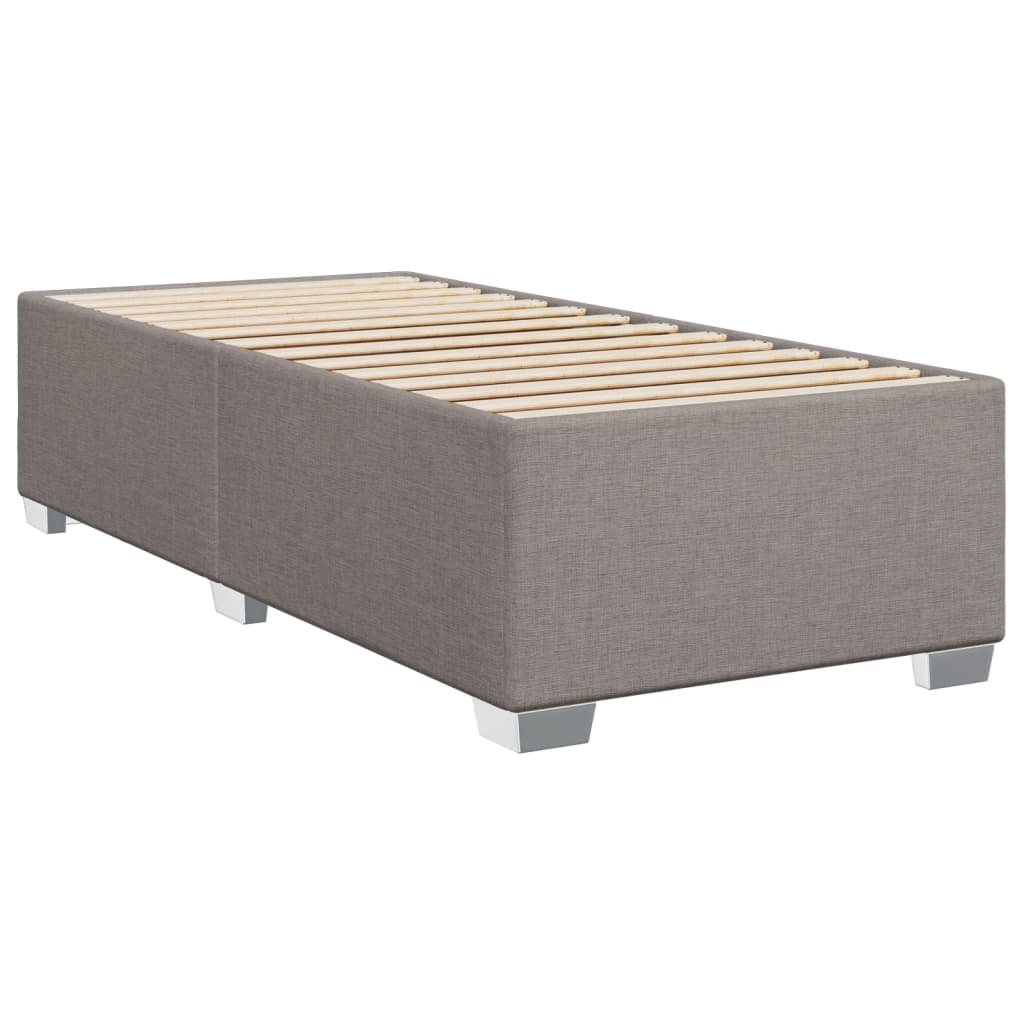 vidaXL Σκελετός Κρεβατιού Χωρίς Στρώμα Taupe 100 x 200 εκ. Υφασμάτινο