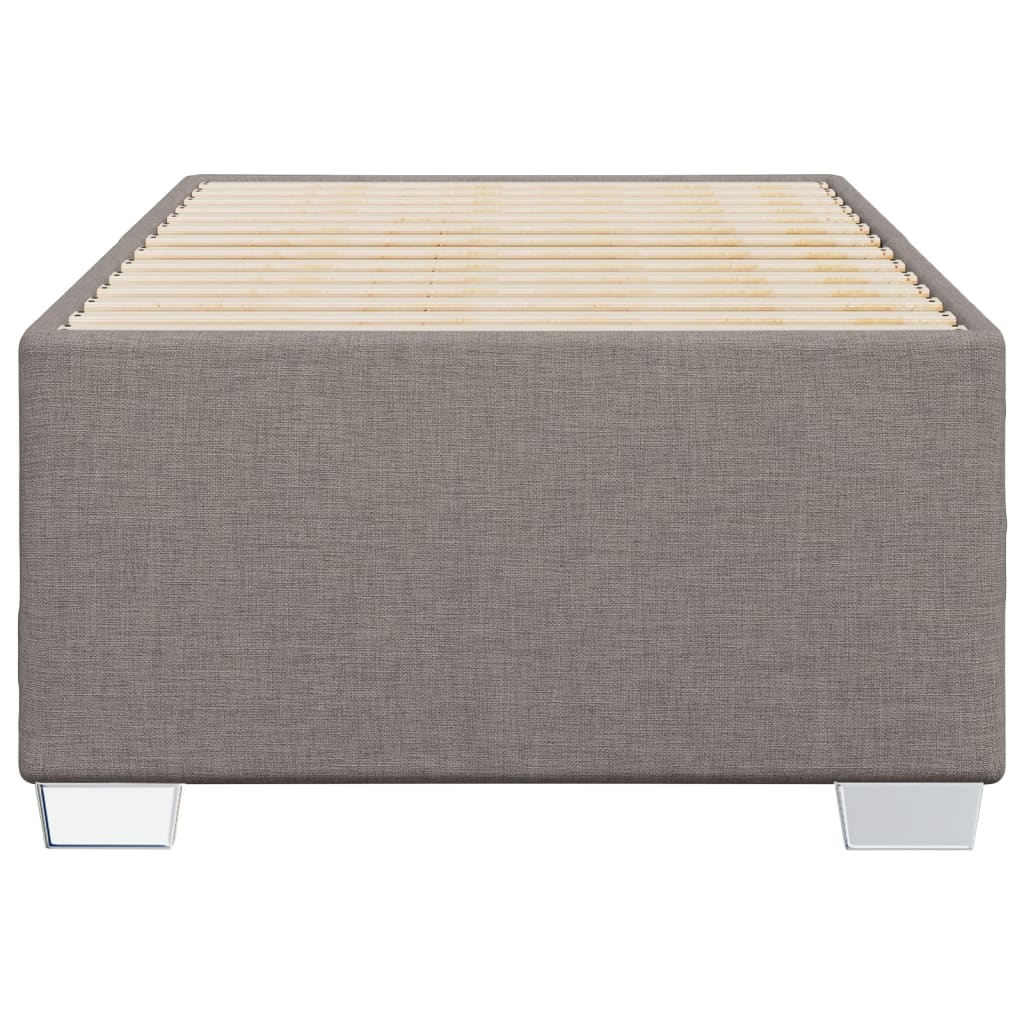 vidaXL Σκελετός Κρεβατιού Χωρίς Στρώμα Taupe 100 x 200 εκ. Υφασμάτινο