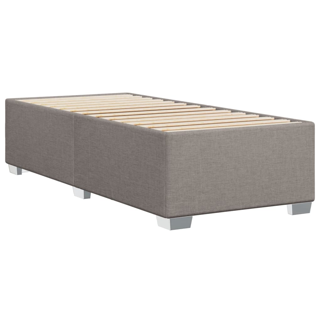 vidaXL Σκελετός Κρεβατιού Χωρίς Στρώμα Taupe 100 x 200 εκ. Υφασμάτινο