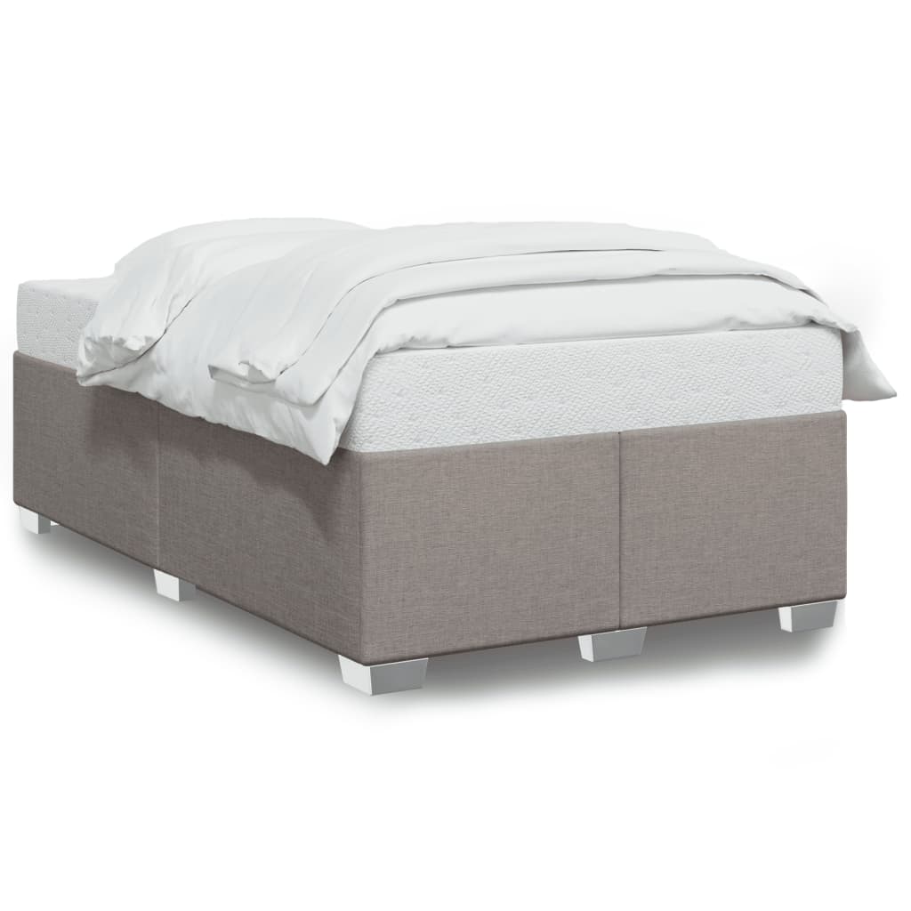 vidaXL Πλαίσιο Κρεβατιού χωρίς στρώμα Taupe 120x190 εκ. Υφασμάτινο