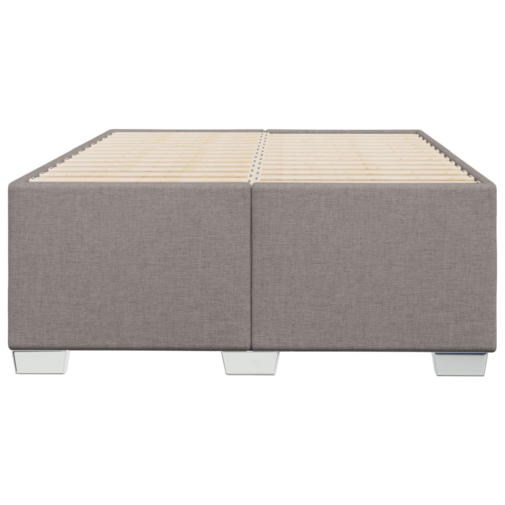 vidaXL Πλαίσιο Κρεβατιού χωρίς στρώμα Taupe 120x190 εκ. Υφασμάτινο