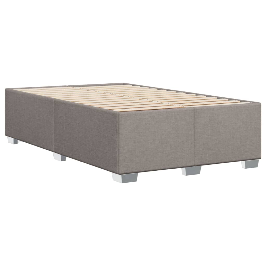vidaXL Πλαίσιο Κρεβατιού χωρίς στρώμα Taupe 120x190 εκ. Υφασμάτινο