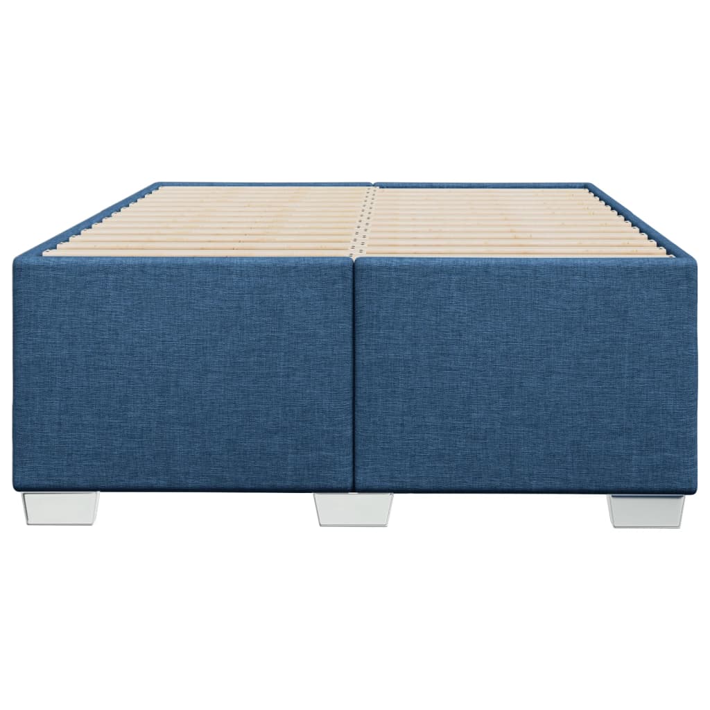 vidaXL Πλαίσιο κρεβατιού χωρίς στρώμα μπλε 120x200cm ύφασμα