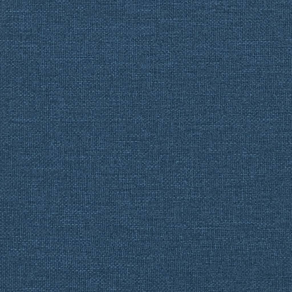 vidaXL Πλαίσιο κρεβατιού χωρίς στρώμα μπλε 120x200cm ύφασμα