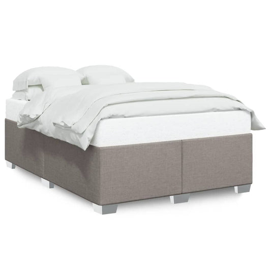 vidaXL Σκελετός Κρεβατιού Χωρίς Στρώμα Taupe 140x190 εκ. Υφασμάτινο