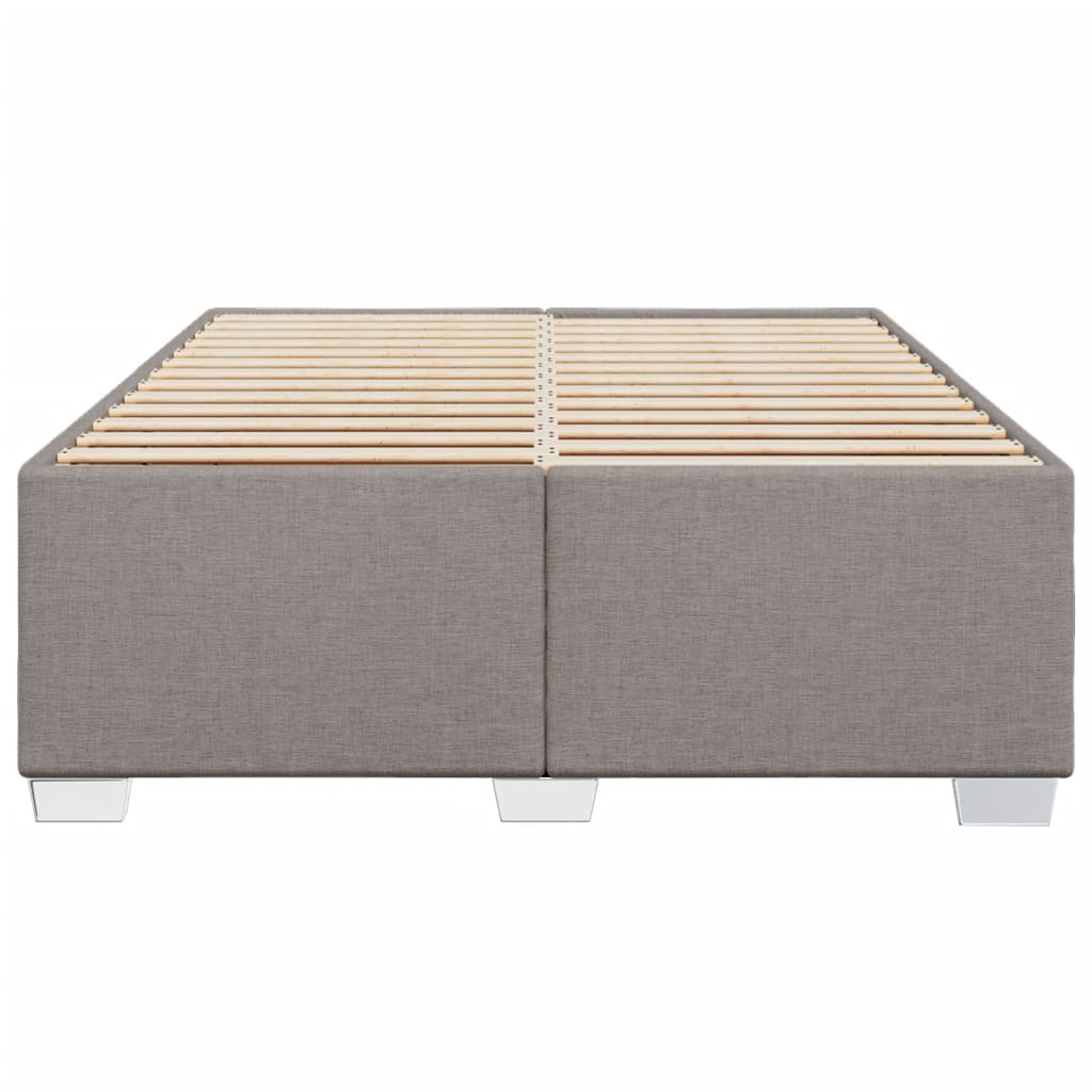 vidaXL Σκελετός Κρεβατιού Χωρίς Στρώμα Taupe 140x190 εκ. Υφασμάτινο