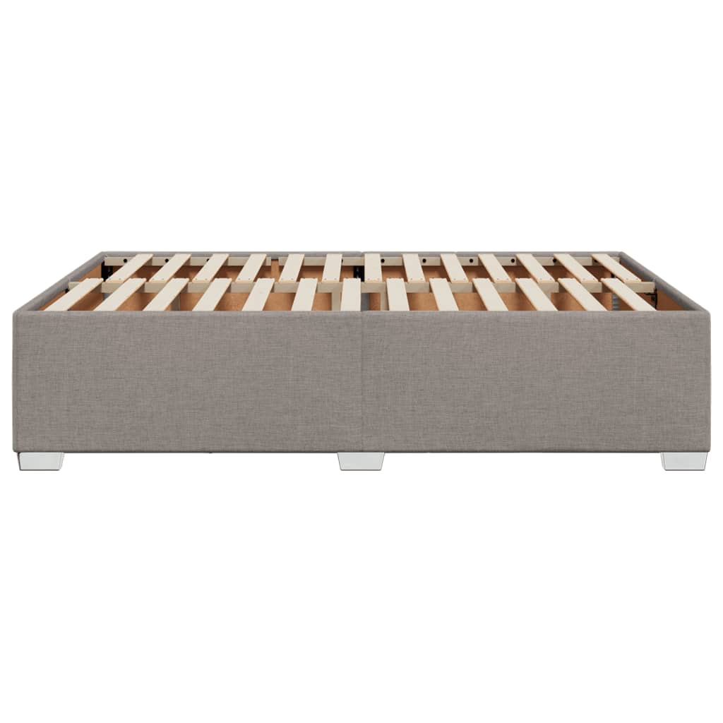 vidaXL Σκελετός Κρεβατιού Χωρίς Στρώμα Taupe 140x190 εκ. Υφασμάτινο