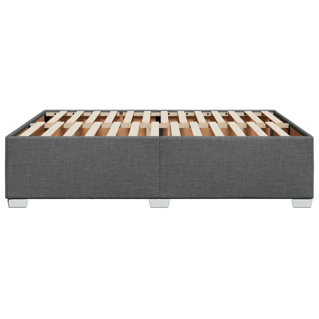 vidaXL Σκελετός Κρεβατιού Χωρίς Στρώμα Γκρι 140x200 εκ.Υφασμάτινο