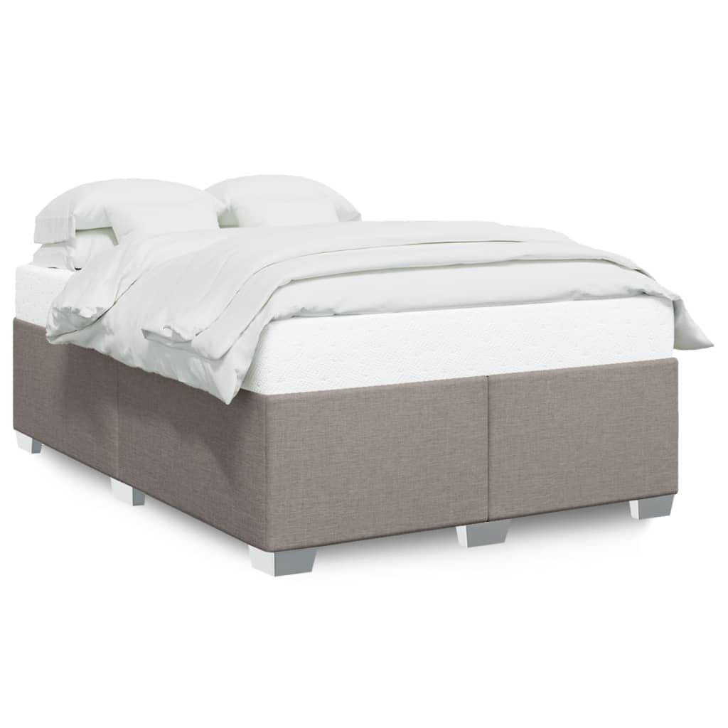 vidaXL Σκελετός Κρεβατιού Χωρίς Στρώμα Taupe 160x200 εκ. Υφασμάτινο