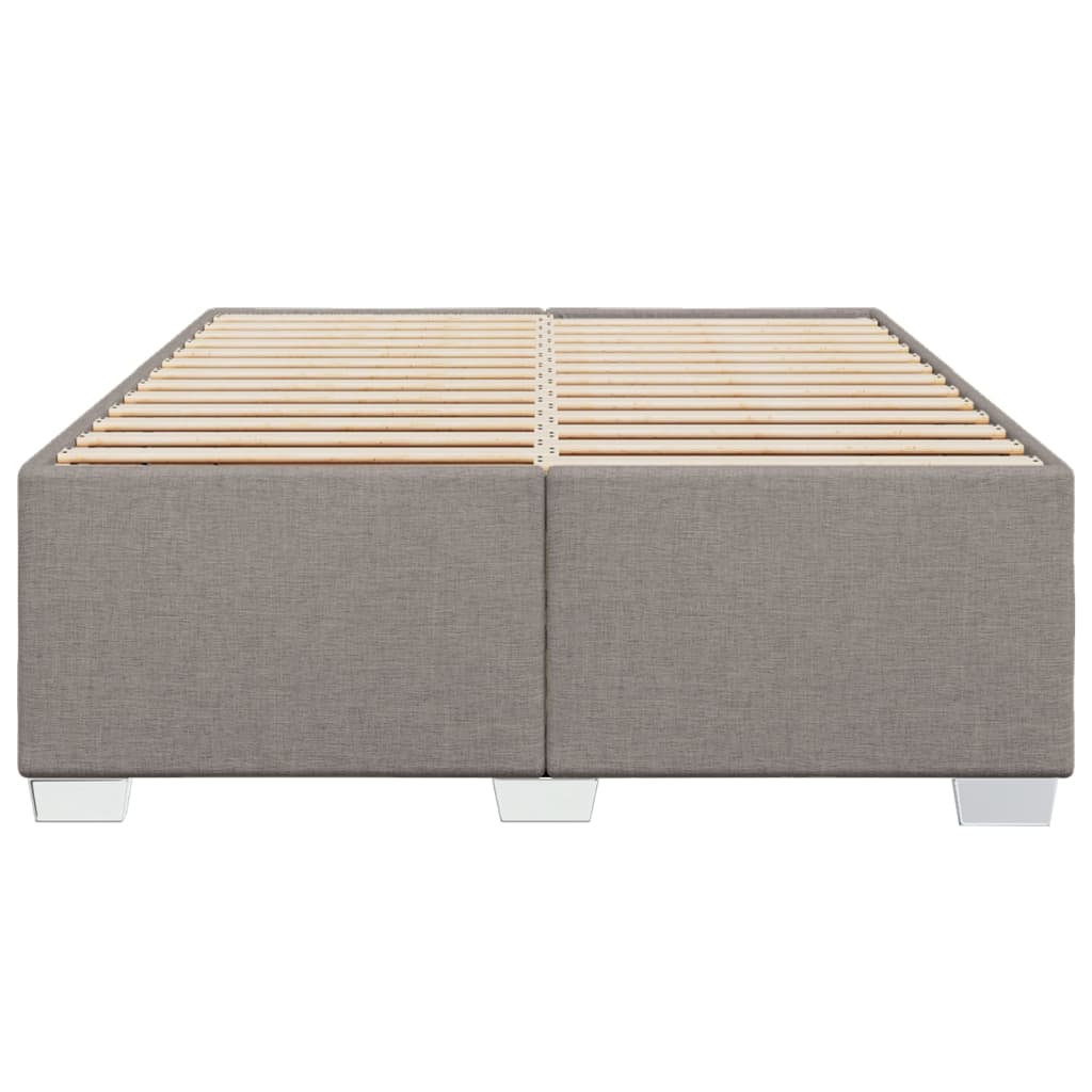 vidaXL Σκελετός Κρεβατιού Χωρίς Στρώμα Taupe 160x200 εκ. Υφασμάτινο