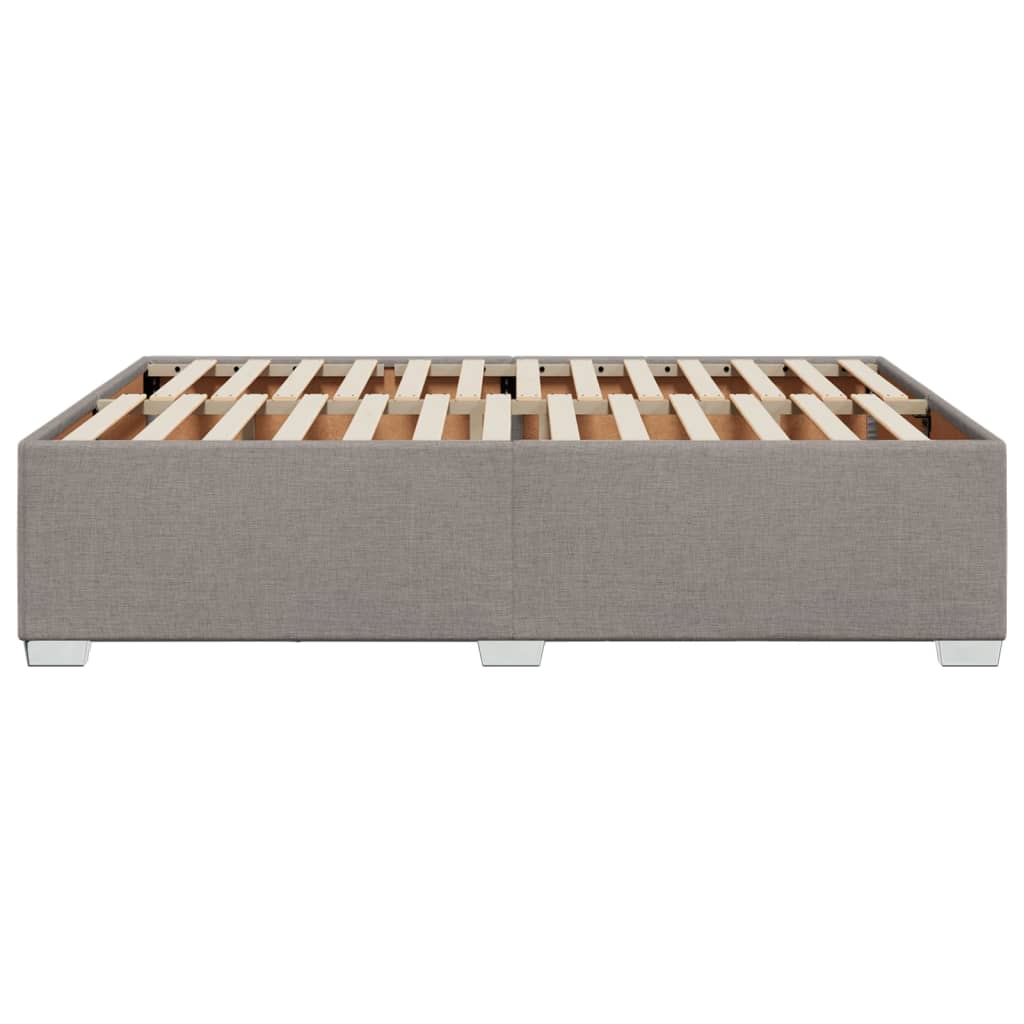 vidaXL Σκελετός Κρεβατιού Χωρίς Στρώμα Taupe 160x200 εκ. Υφασμάτινο