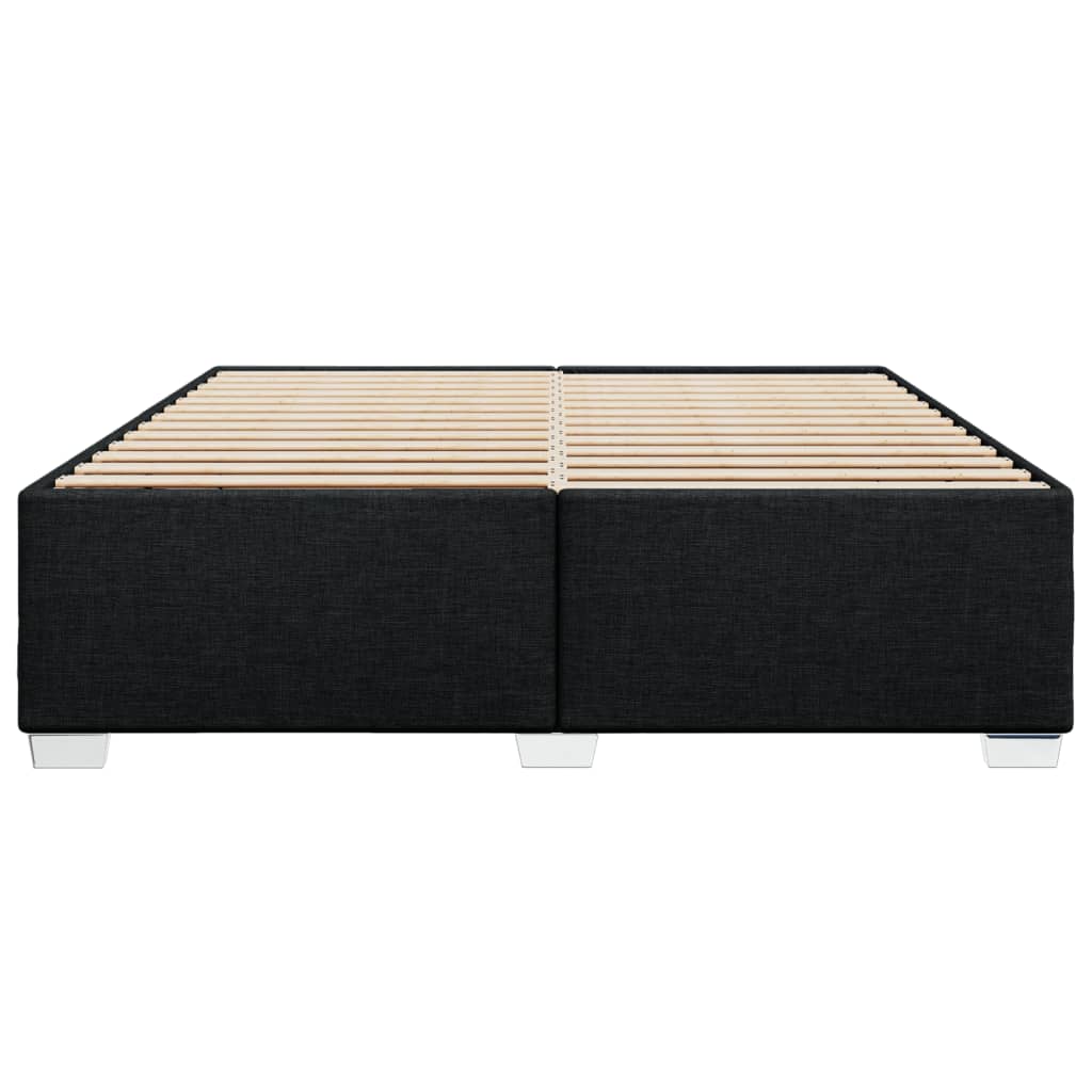 vidaXL Σκελετός Κρεβατιού Χωρίς Στρώμα Μαύρο 180x200 εκ. Υφασμάτινο