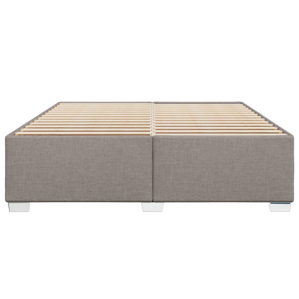 vidaXL Σκελετός Κρεβατιού Χωρίς Στρώμα Taupe 180x200 εκ. Υφασμάτινο