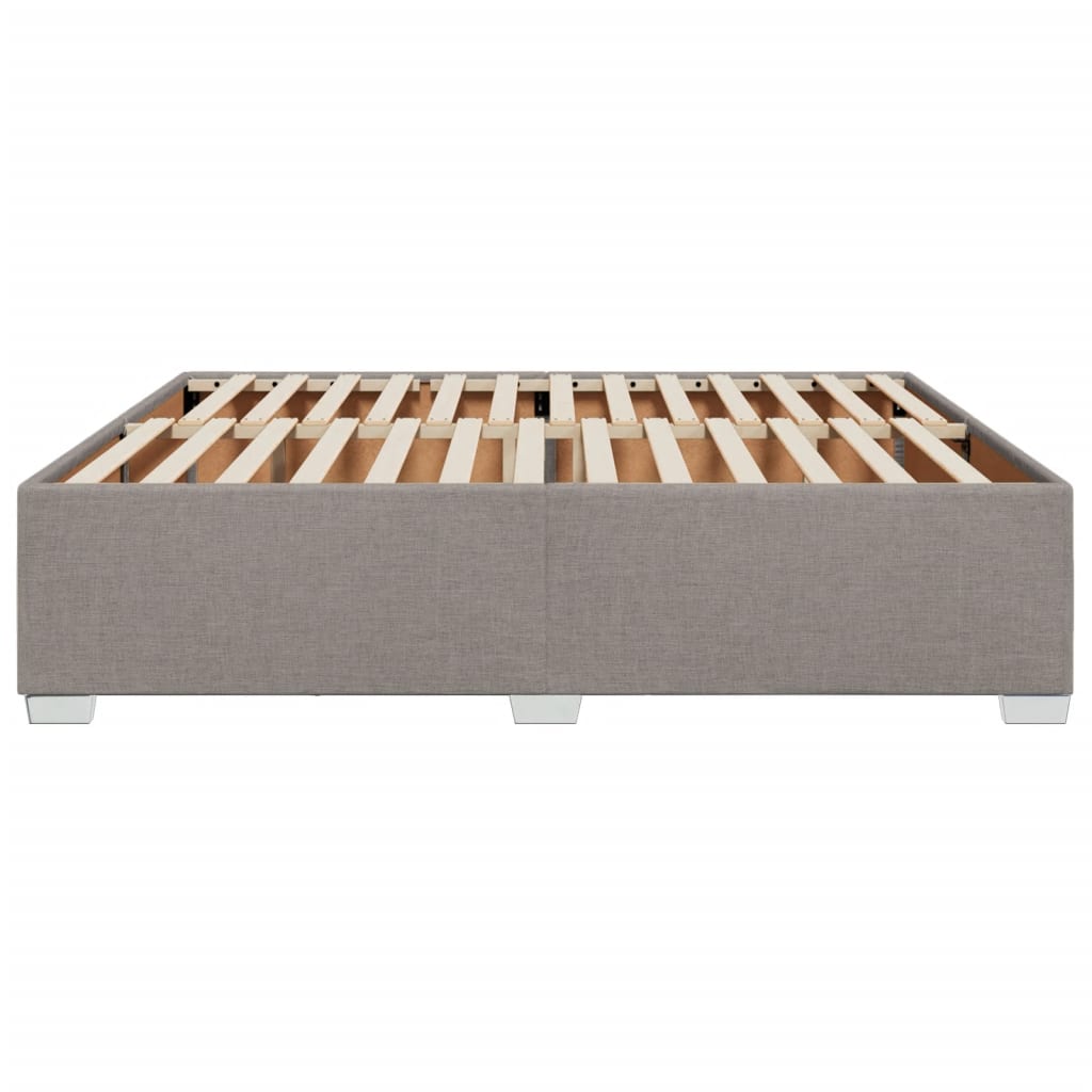 vidaXL Σκελετός Κρεβατιού Χωρίς Στρώμα Taupe 180x200 εκ. Υφασμάτινο