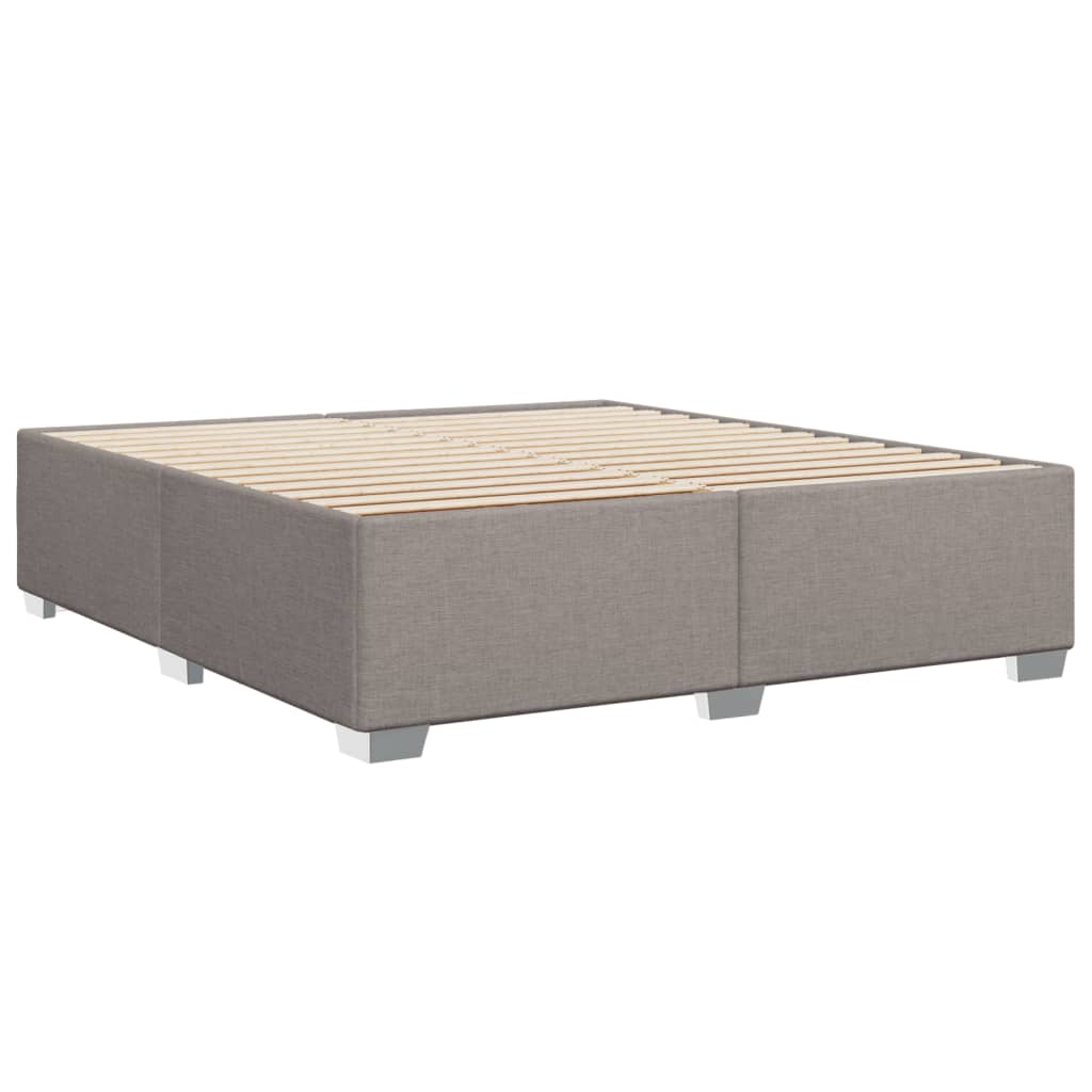 vidaXL Σκελετός Κρεβατιού Χωρίς Στρώμα Taupe 180x200 εκ. Υφασμάτινο