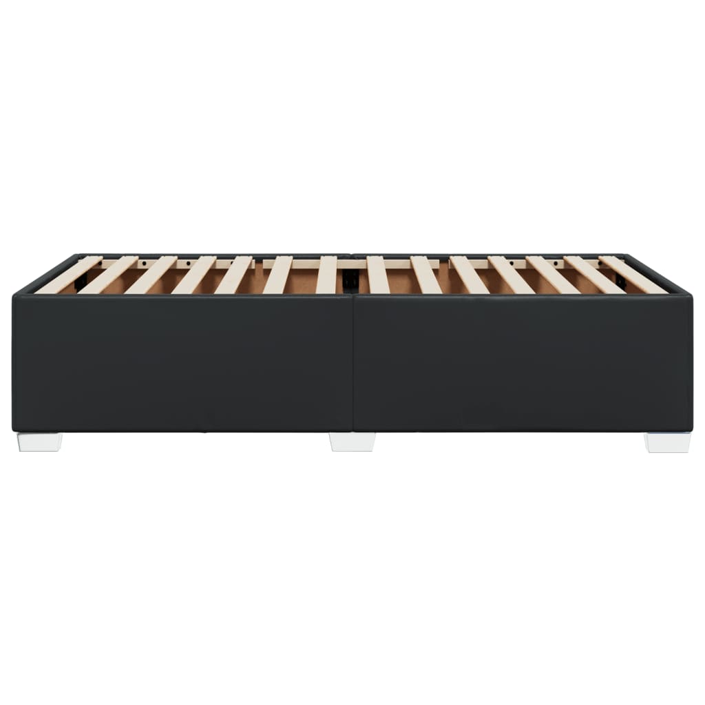 vidaXL Πλαίσιο Κρεβατιού Μαύρο 100x200 εκ. από Συνθετικό Δέρμα