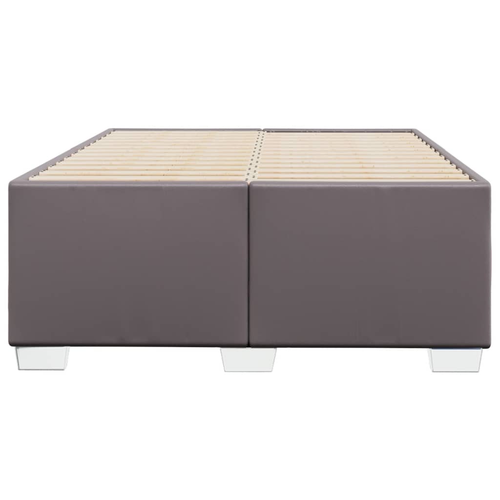 vidaXL Πλαίσιο Κρεβατιού Γκρι 120 x 200 εκ. από Συνθετικό Δέρμα