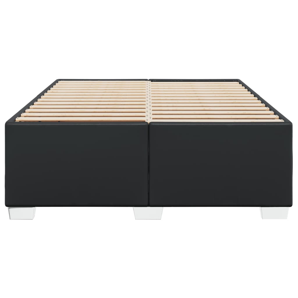 vidaXL Πλαίσιο Κρεβατιού Μαύρο 140x200 εκ. από Συνθετικό Δέρμα