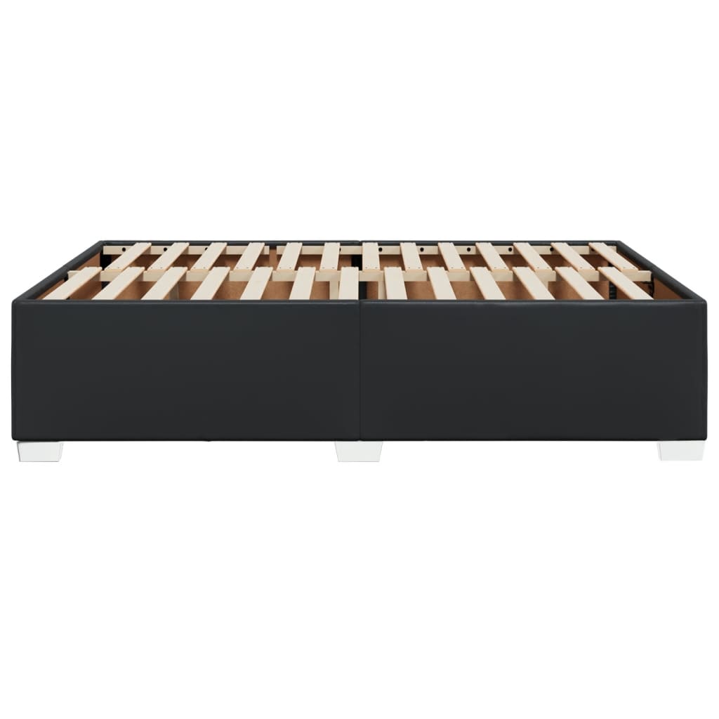 vidaXL Πλαίσιο Κρεβατιού Μαύρο 140x200 εκ. από Συνθετικό Δέρμα