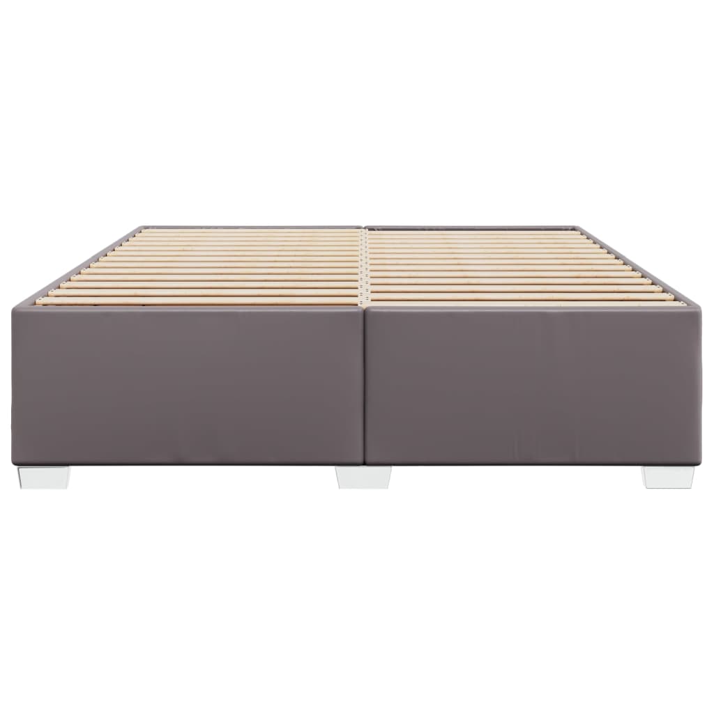 vidaXL Πλαίσιο Κρεβατιού Γκρι 180x200 εκ. από Συνθετικό Δέρμα