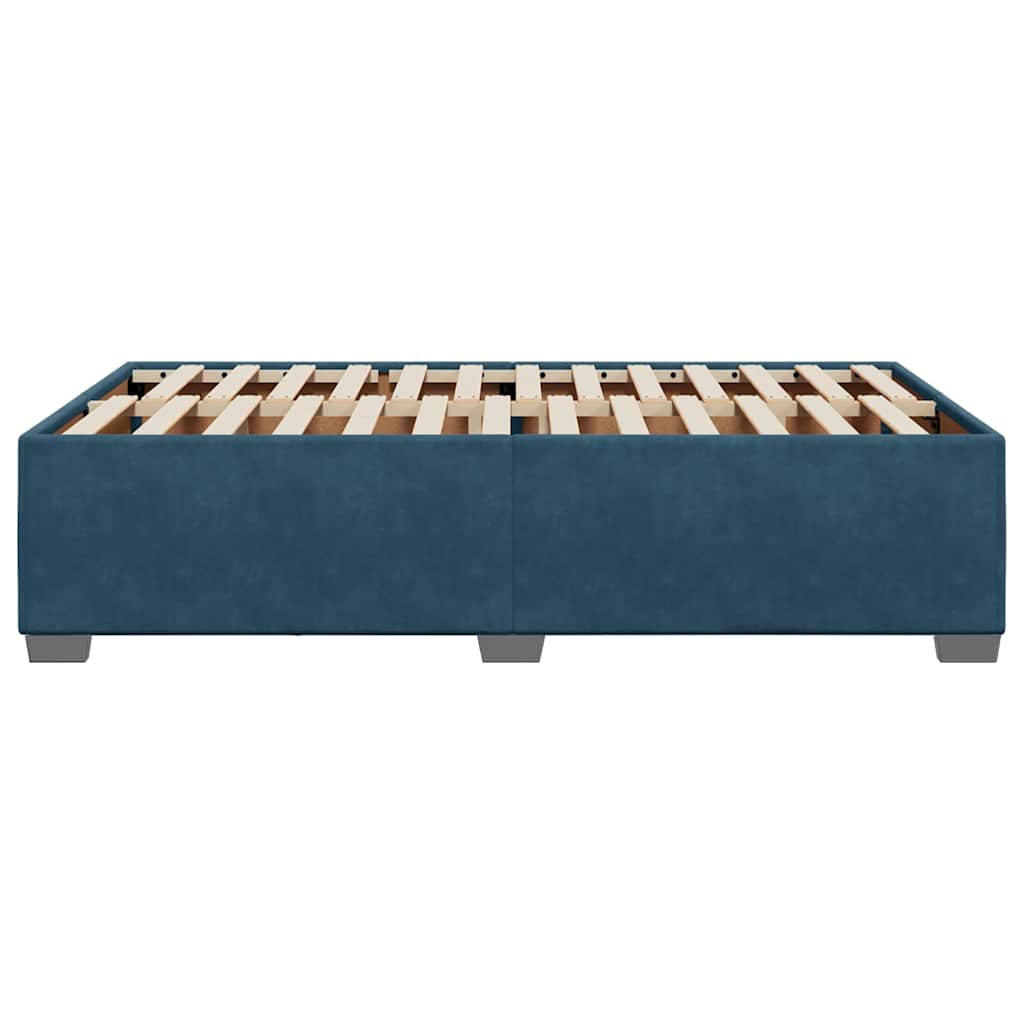 vidaXL Πλαίσιο Κρεβατιού Μπλε 120 x 200 εκ. Βελούδινο