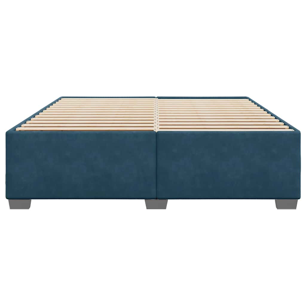 vidaXL Πλαίσιο Κρεβατιού Μπλε 180x200 εκ. Βελούδινο