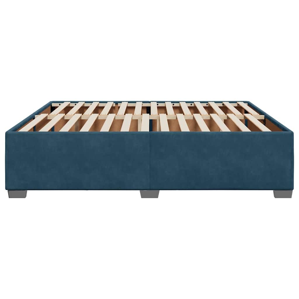 vidaXL Πλαίσιο Κρεβατιού Μπλε 180x200 εκ. Βελούδινο