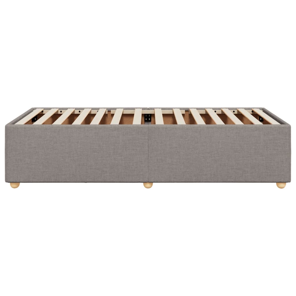 vidaXL Σκελετός Κρεβατιού Χωρίς Στρώμα Taupe 80x200 εκ. Υφασμάτινο