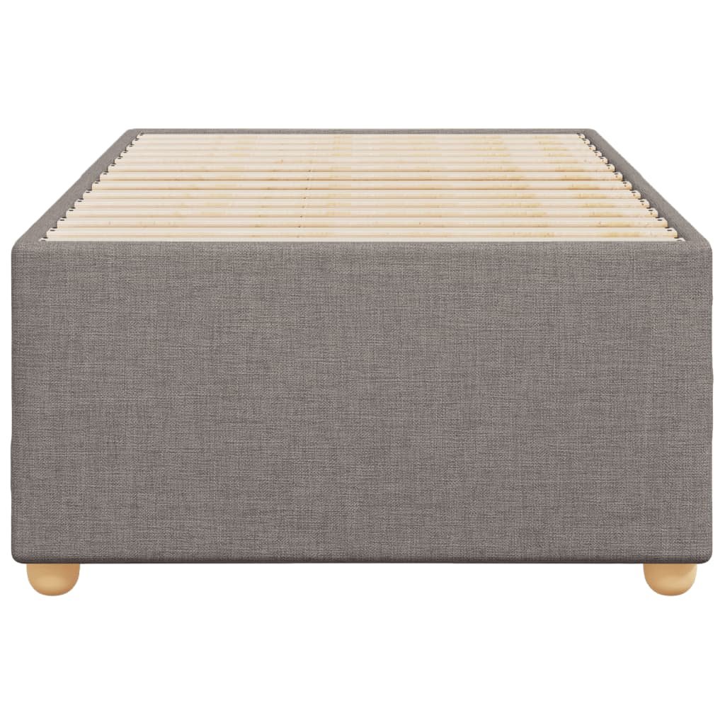 vidaXL Σκελετός Κρεβατιού Χωρίς Στρώμα Taupe 90x200 εκ. Υφασμάτινο