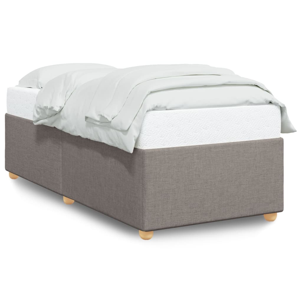 vidaXL Σκελετός Κρεβατιού Χωρίς Στρώμα Taupe 100 x 200 εκ. Υφασμάτινο