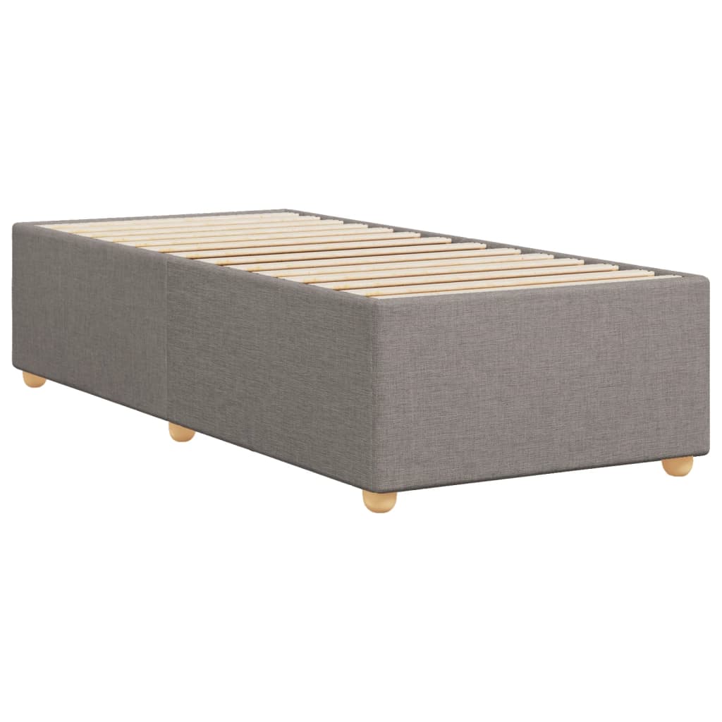 vidaXL Σκελετός Κρεβατιού Χωρίς Στρώμα Taupe 100 x 200 εκ. Υφασμάτινο