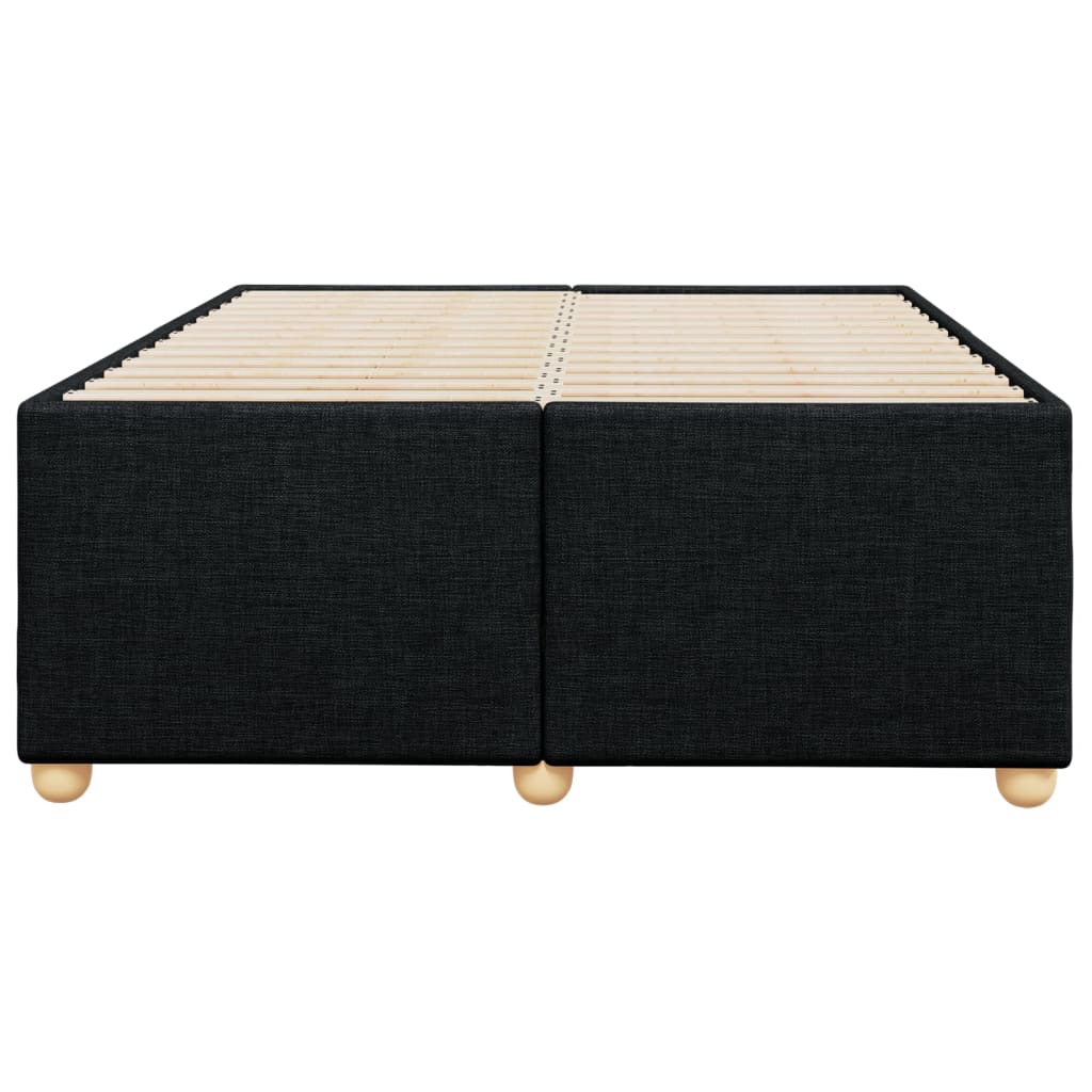 vidaXL Σκελετός Κρεβατιού Χωρίς Στρώμα Μαύρο 120x200 εκ. Υφασμάτινο